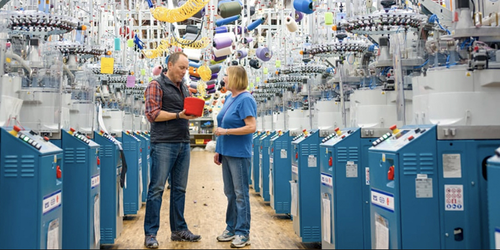 Darn Tough Vermont Making a Sock